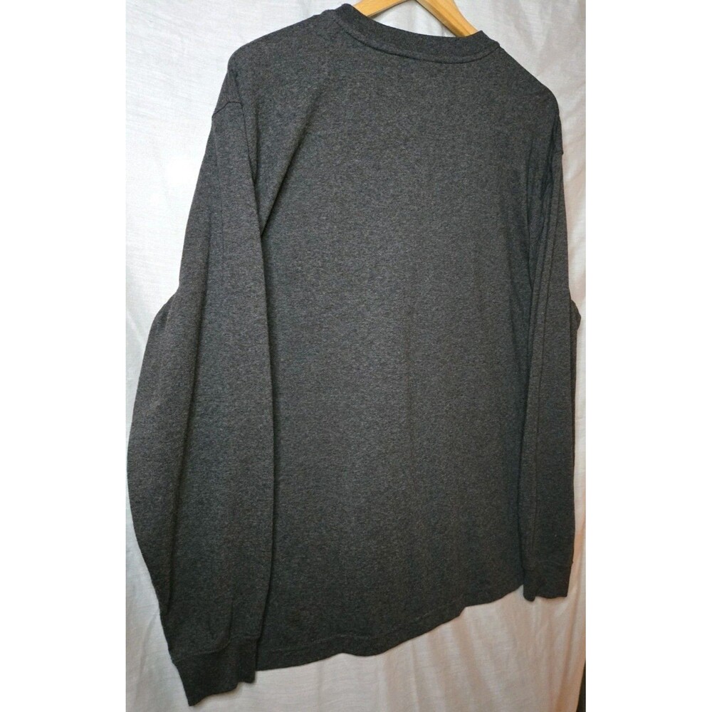 Carhartt Loose Fit K128, Sz Large Heavyweight Long-Sleeve Pocket Henley Gray - Picture 5 of 9
